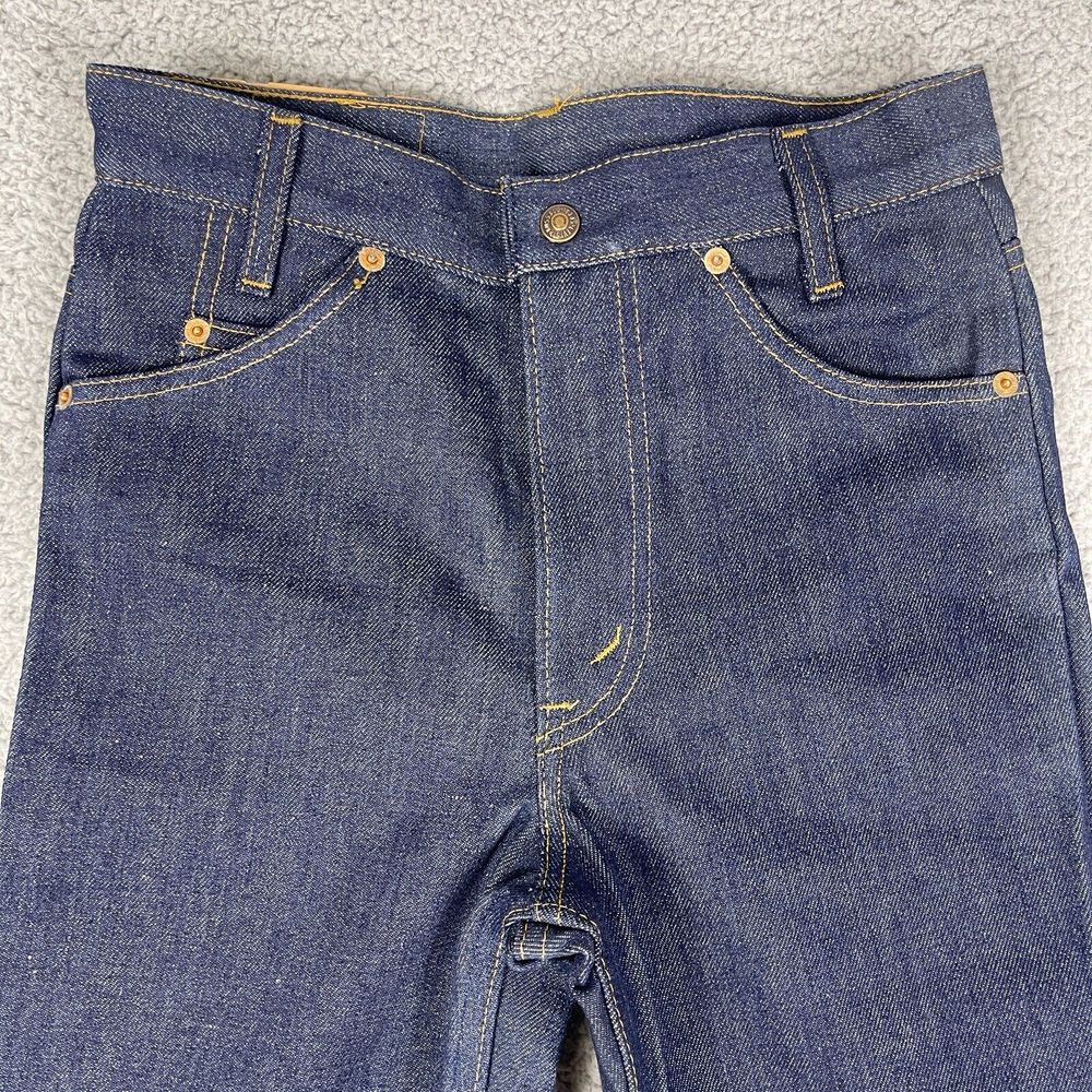 VTG Deadstock Levis Saddleman Jeans Womens 26x29 Raw Denim USA Orange Tab 80s - Picture 7 of 16